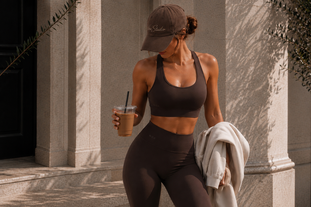 NOA Studio bone sports bra and leggings